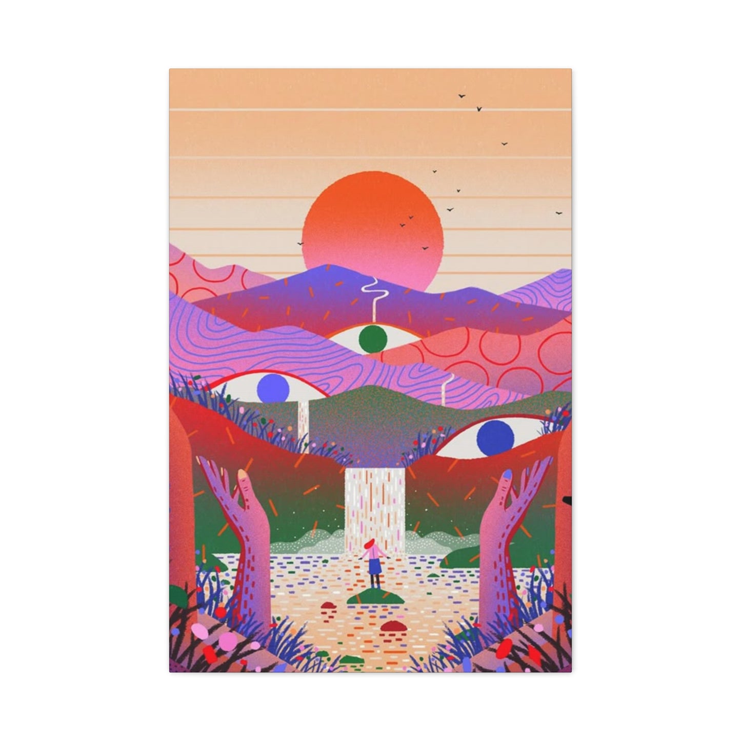 Three Eyes Colorful Wall Art & Canvas Prints