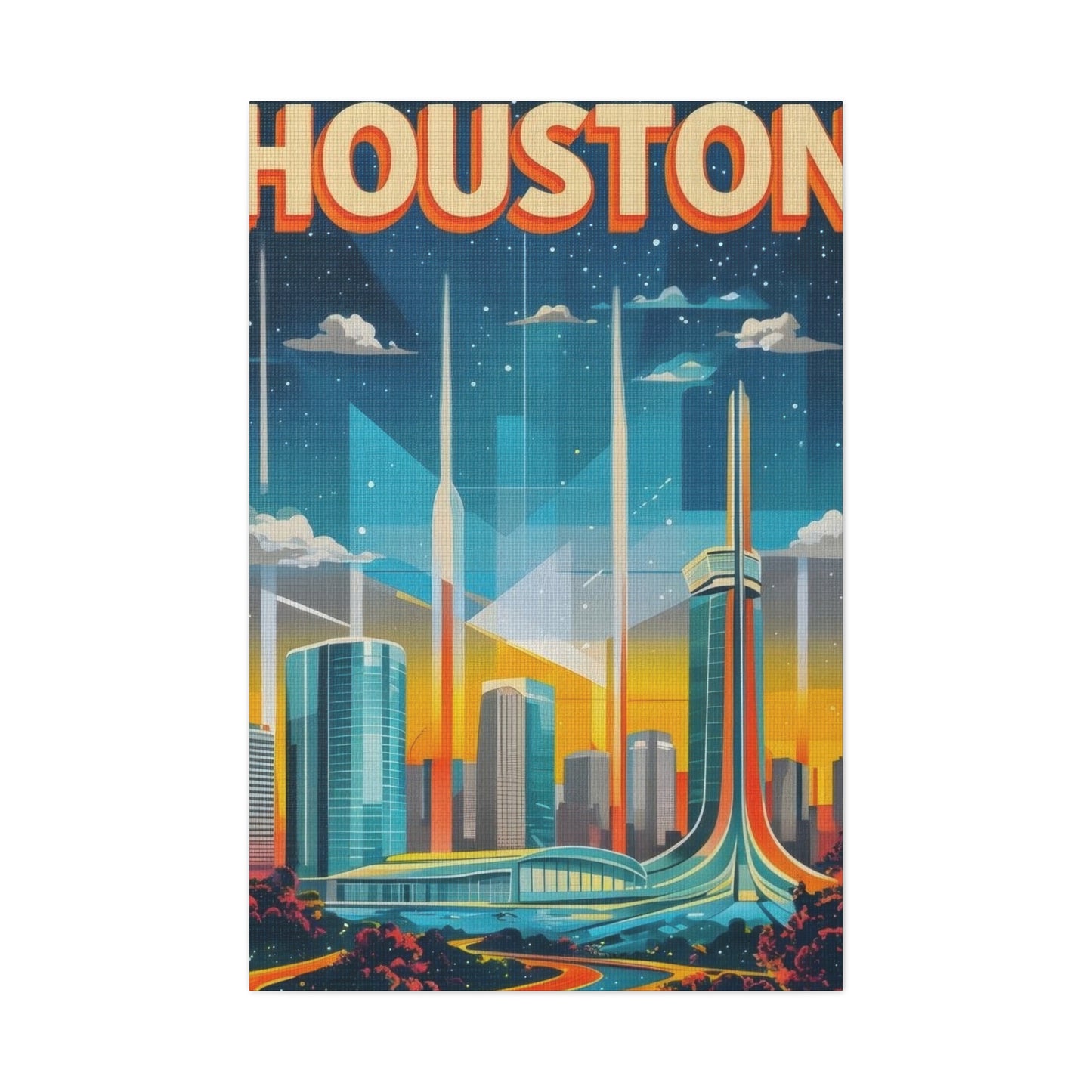 Houston Skyline Dynamic Wall Art & Canvas Prints