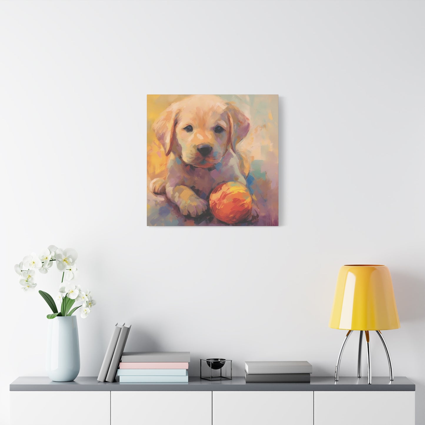 Playful Puppy Dog Wall Art & Canvas Prints