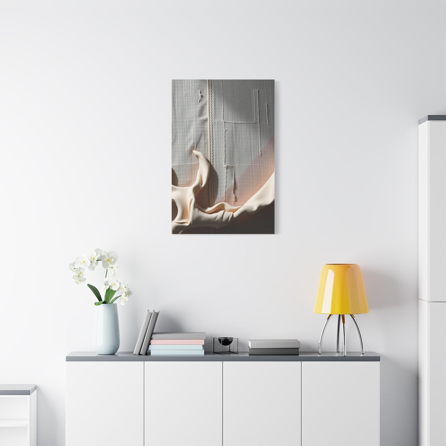 Taupe, Linen, and Gray Art Luxury Canvas Wall Art & Canvas Print