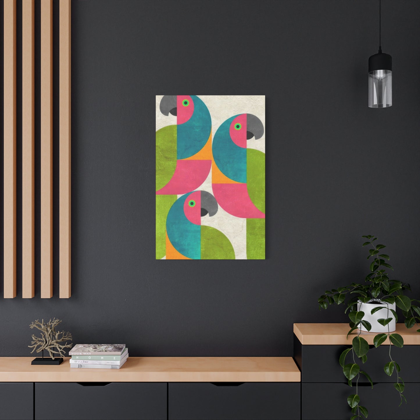Parrot Abstract Colorful Wall Art & Canvas Prints