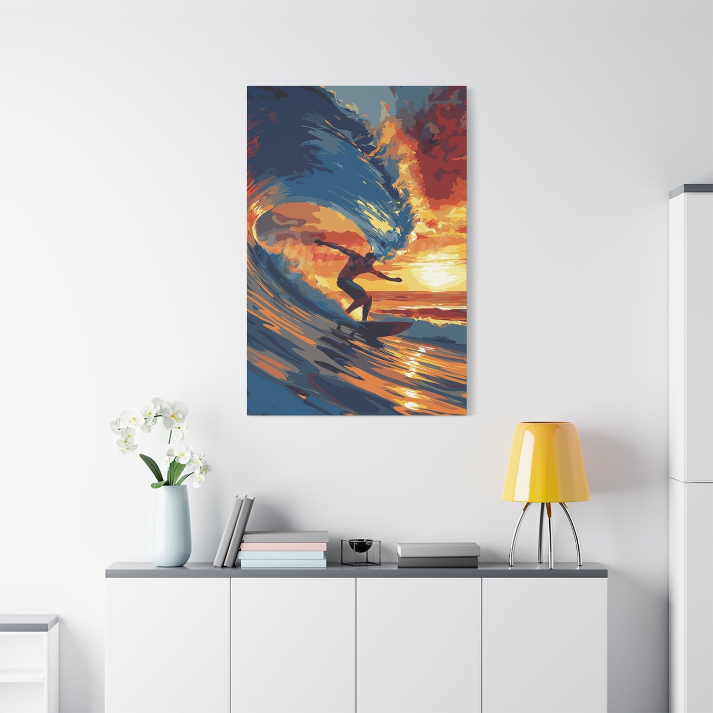 Surfing Abstract Wall Art & Canvas Prints