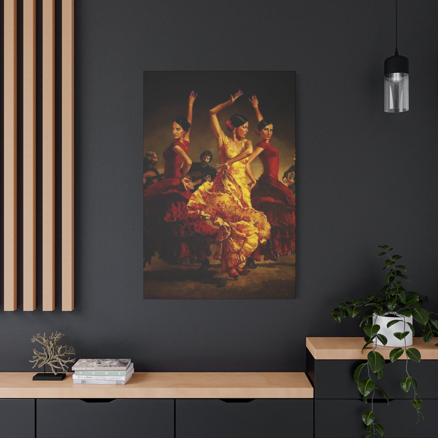 Spain Traditional Dancer Group Wall Art & Canvas Prints