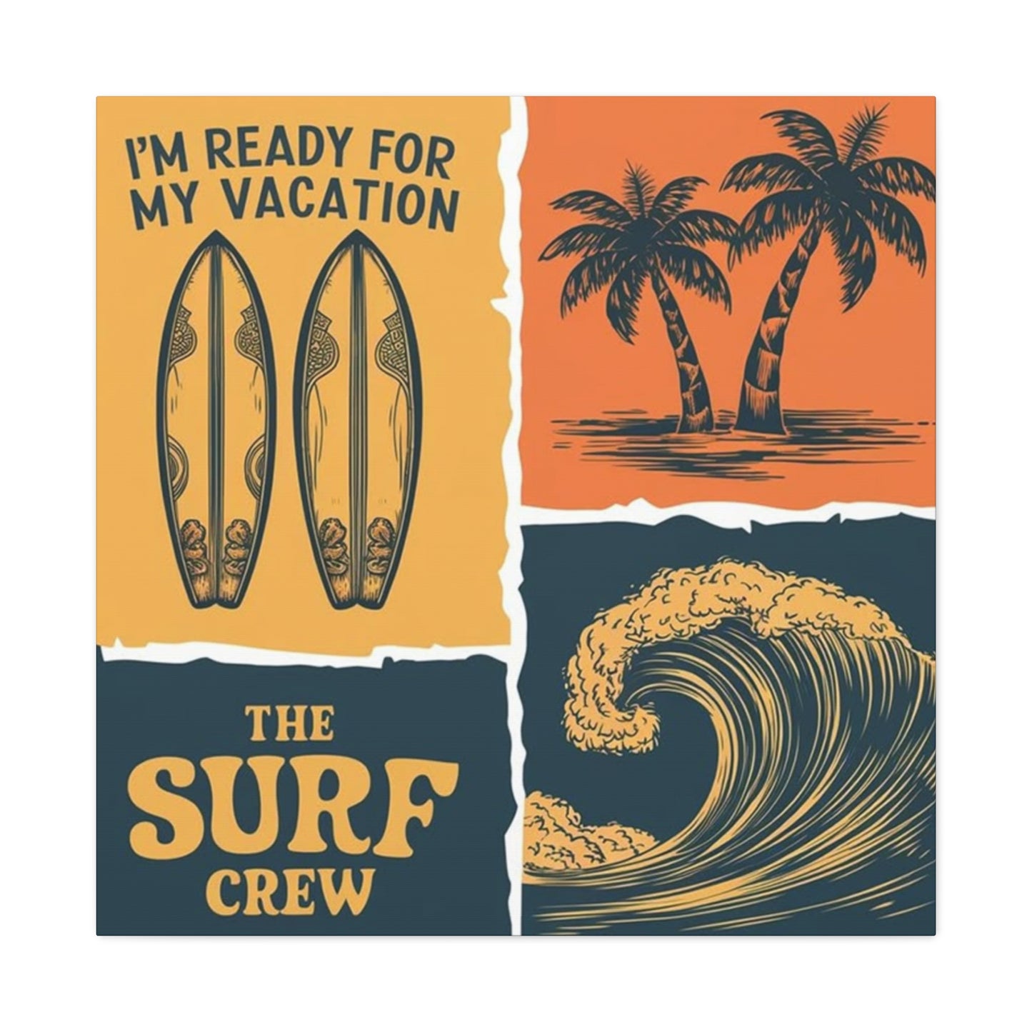 Surfing Poster Wall Art & Canvas Prints