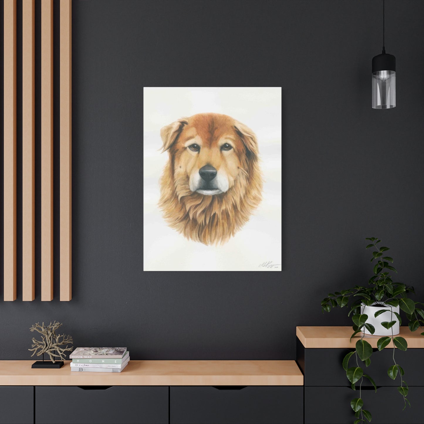 Grace Pop Furry Dog Wall Art & Canvas Prints