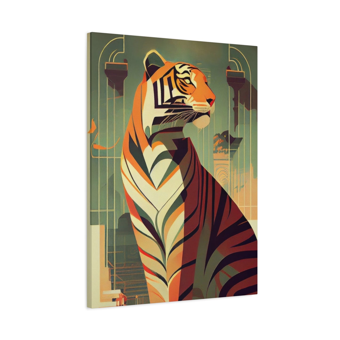 Tiger Posing Portrait Deco Wall Art & Canvas Prints