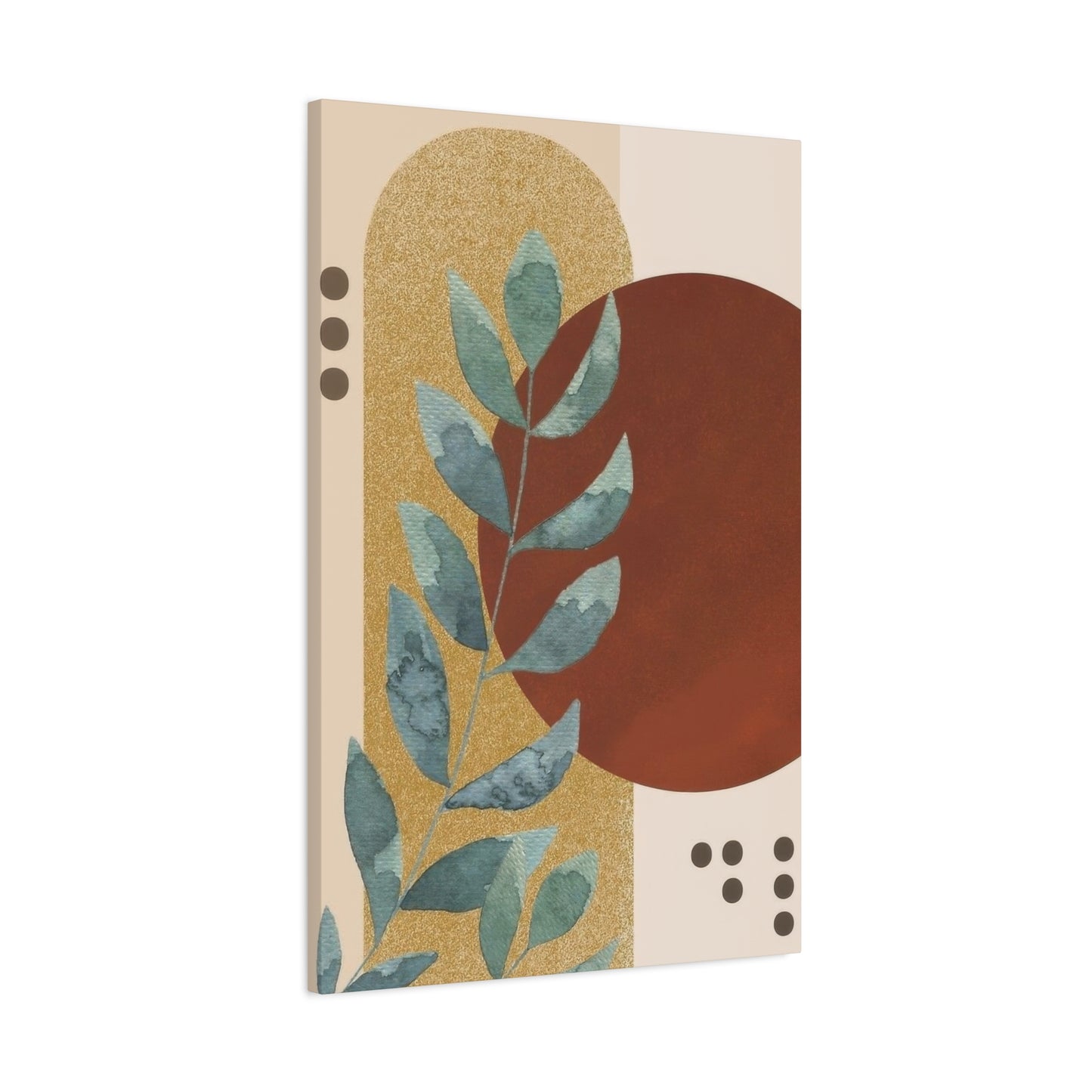 Abstract Plant Earth Tones Wall Art & Canvas Prints