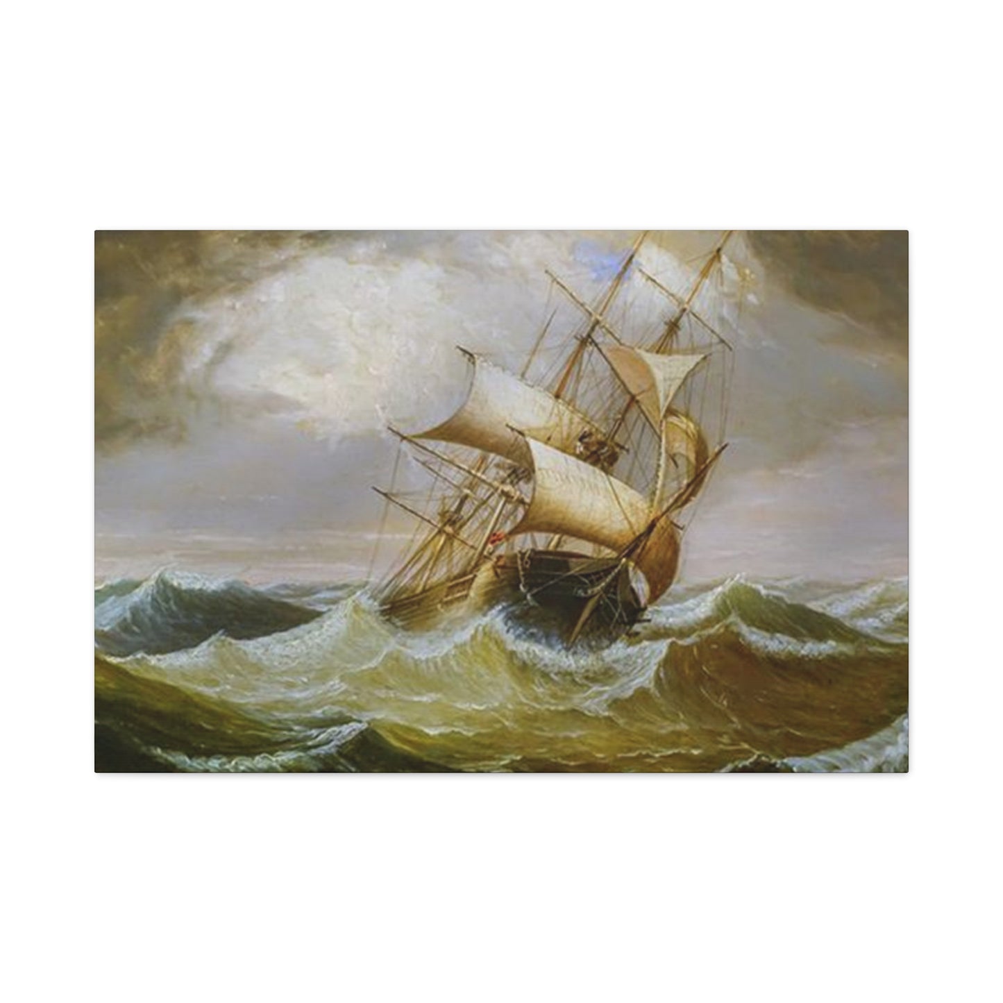 Derailing Ship In Ocean Wall Art & Canvas Prints