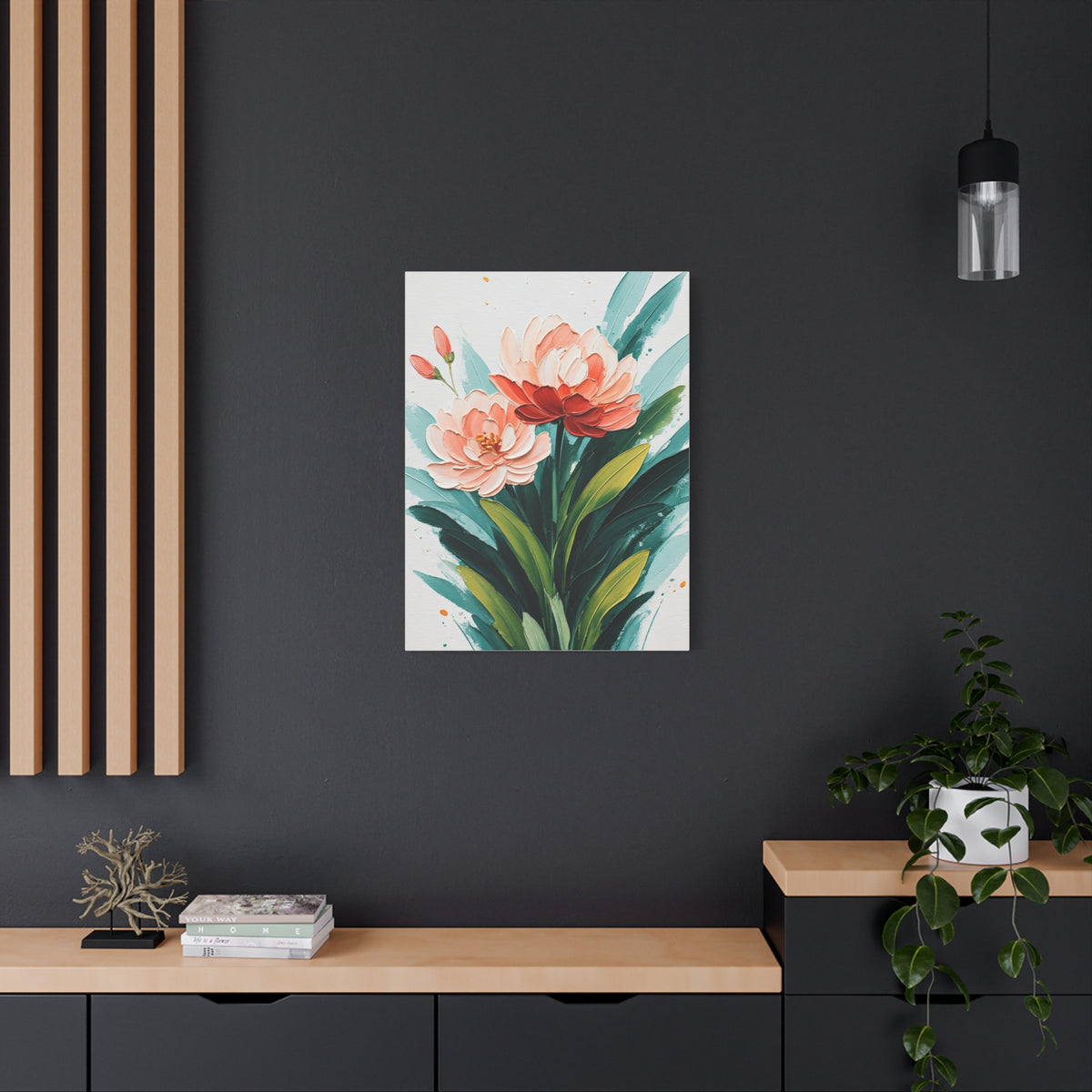 Blush Floral Botanical Wall Art & Canvas Prints
