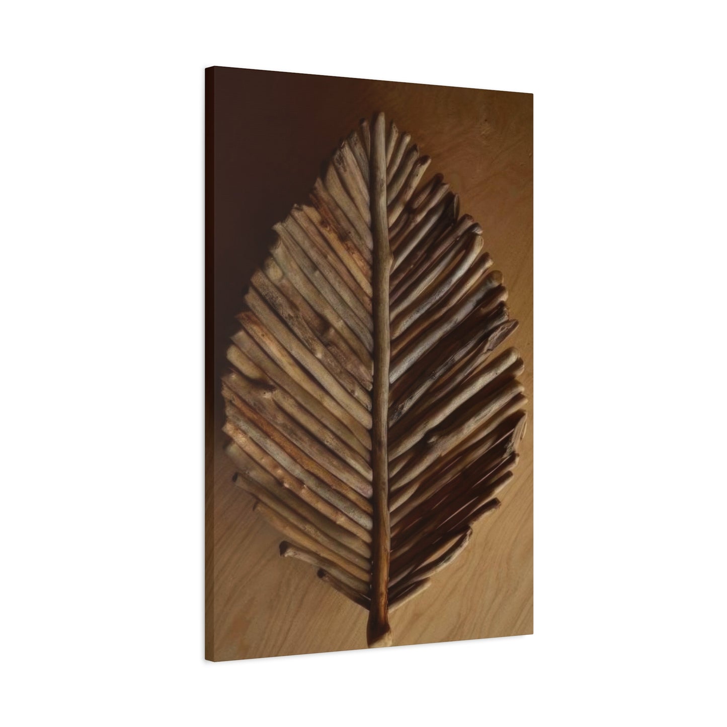 Driftwood Leaf Wall Art & Canvas Prints