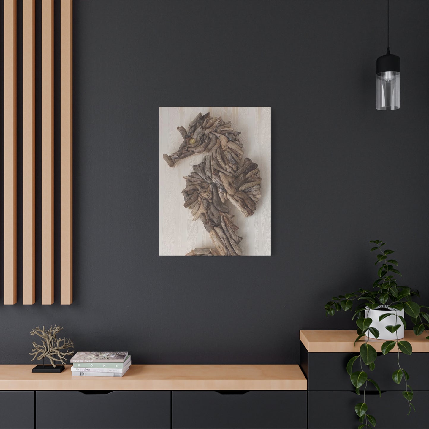 Driftwood Seahorse Wall Art & Canvas Prints