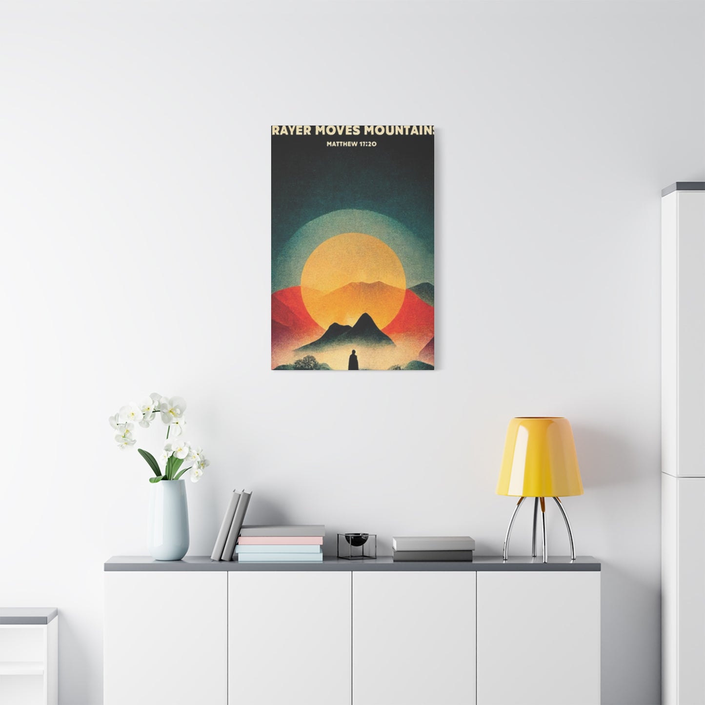 Prayer Moves Mountain Wall Art & Canvas Prints