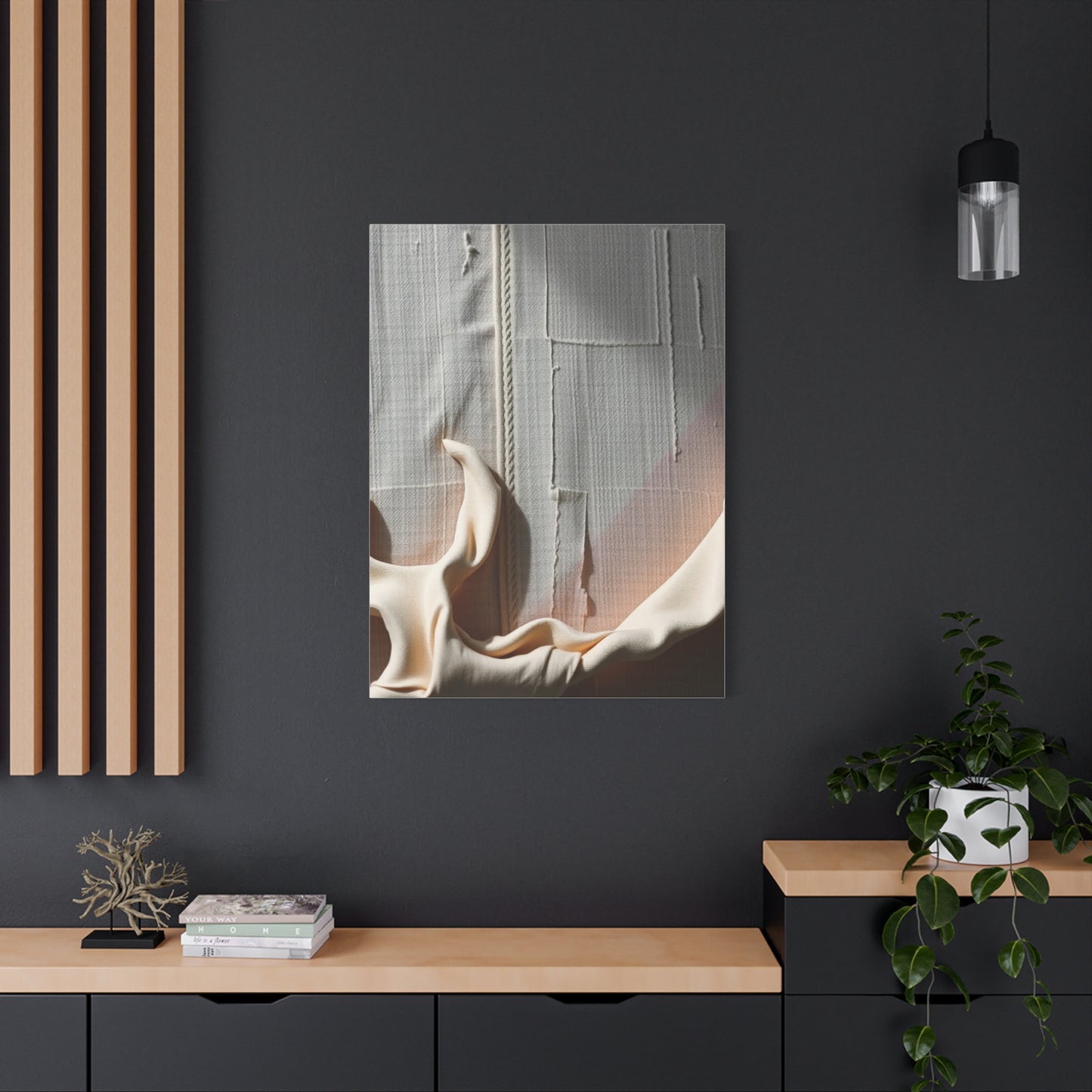 Taupe, Linen, and Gray Art Luxury Canvas Wall Art & Canvas Print