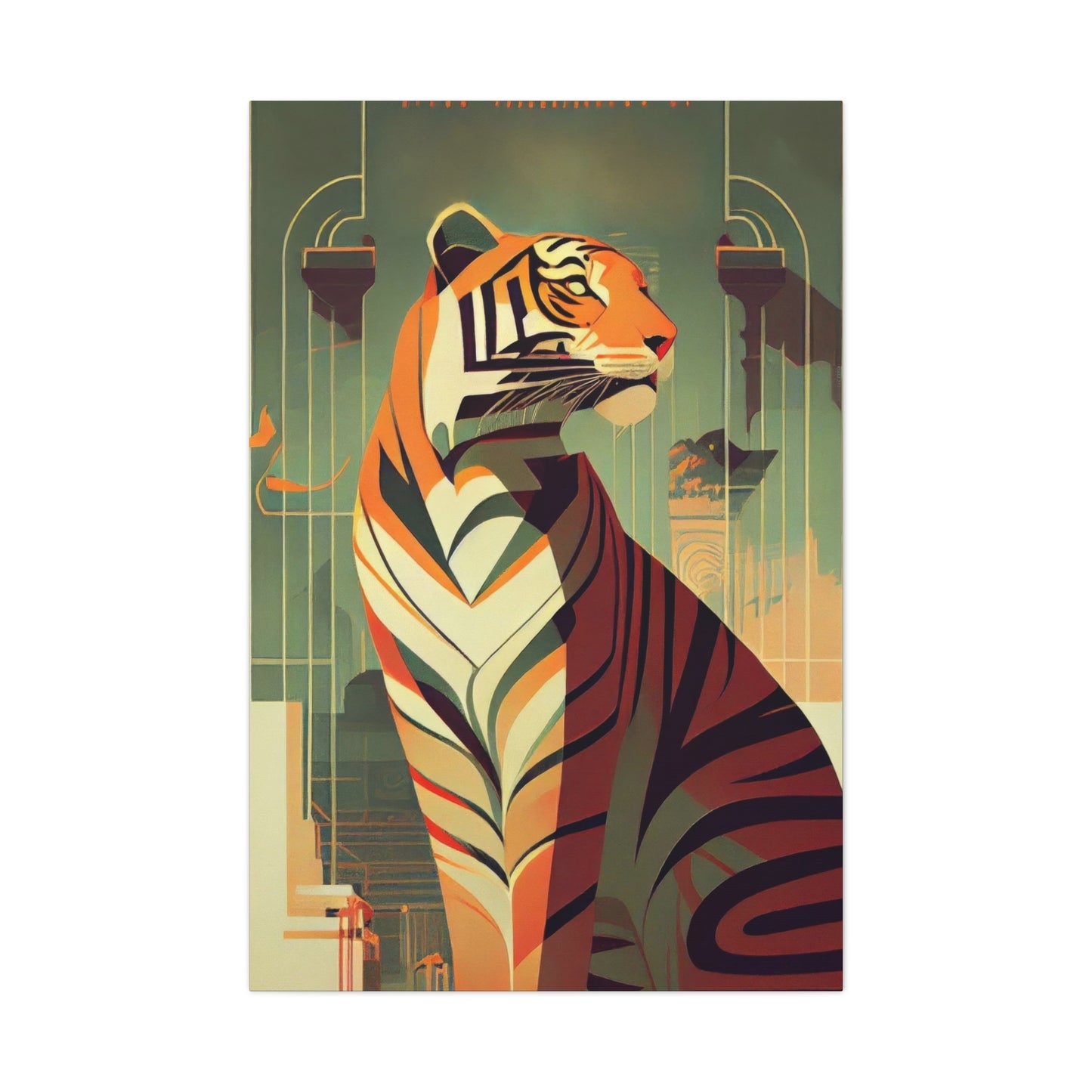 Tiger Posing Portrait Deco Wall Art & Canvas Prints