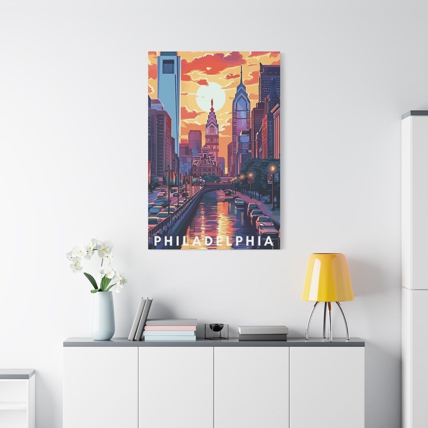 Sunset Of Philadelphia Wall Art & Canvas Prints
