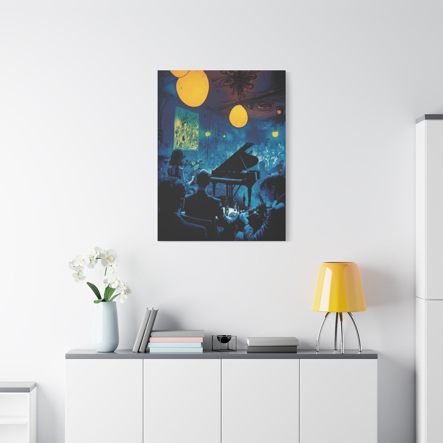 Piano In A Party Wall Art & Canvas Prints
