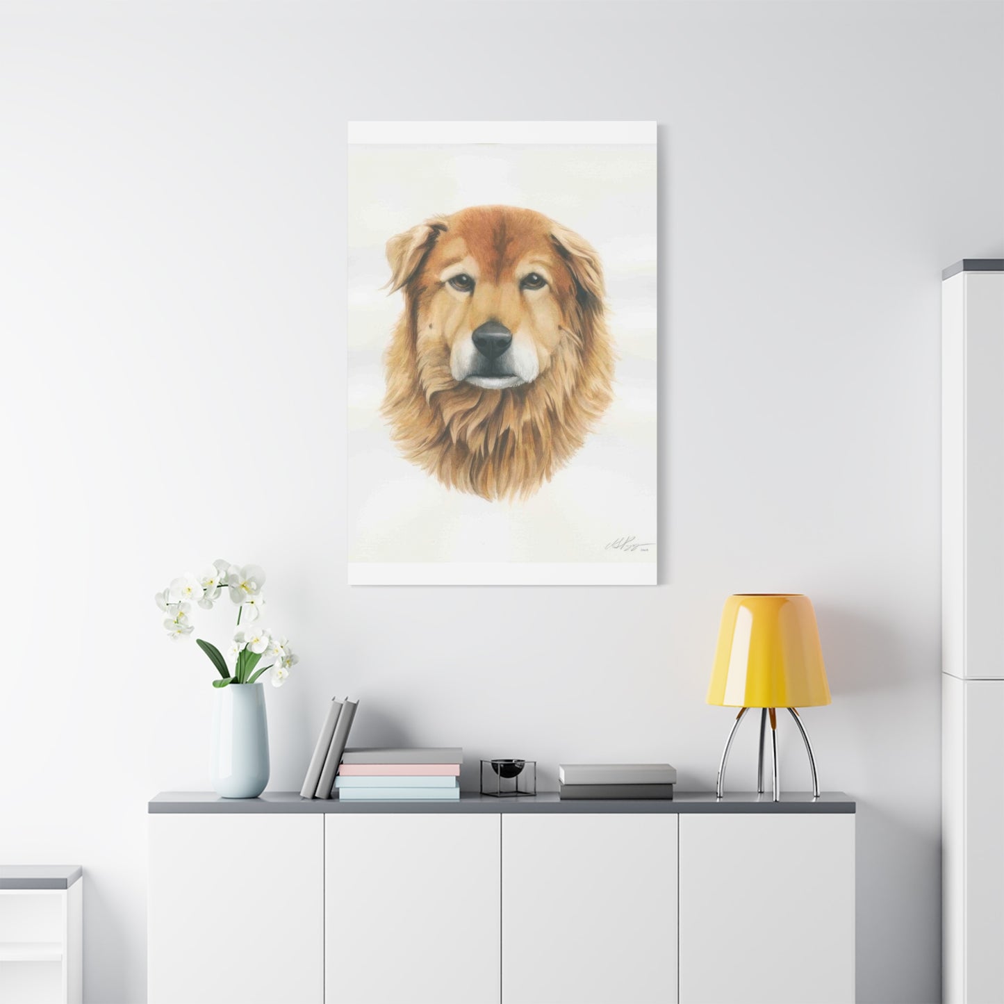 Grace Pop Furry Dog Wall Art & Canvas Prints