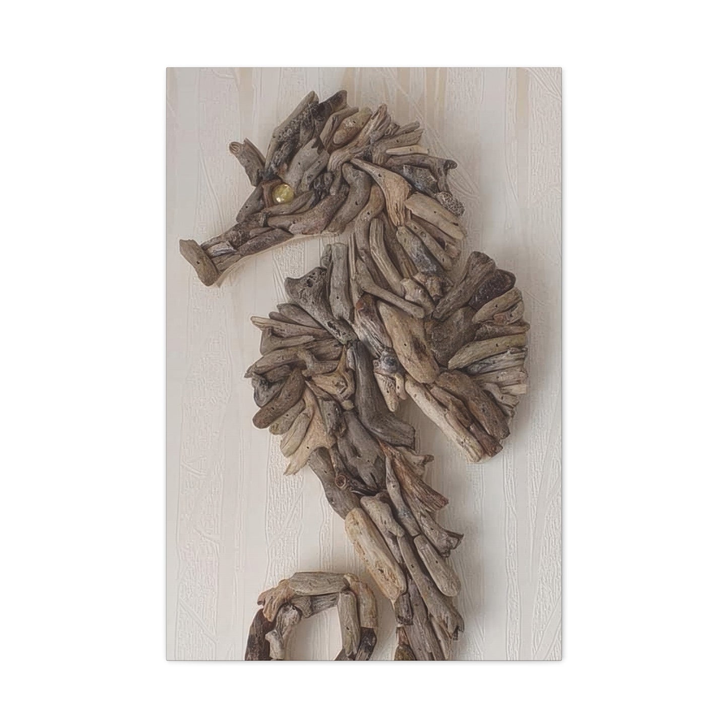 Driftwood Seahorse Wall Art & Canvas Prints