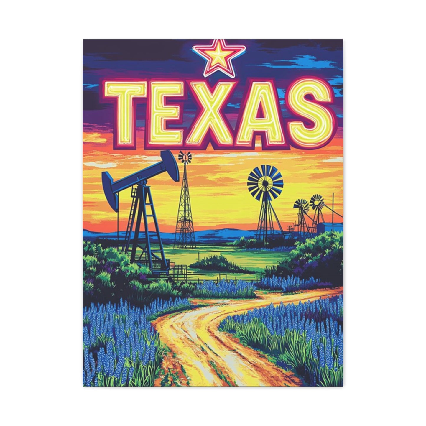 Texas Landscape Painting Wall Art & Canvas Prints