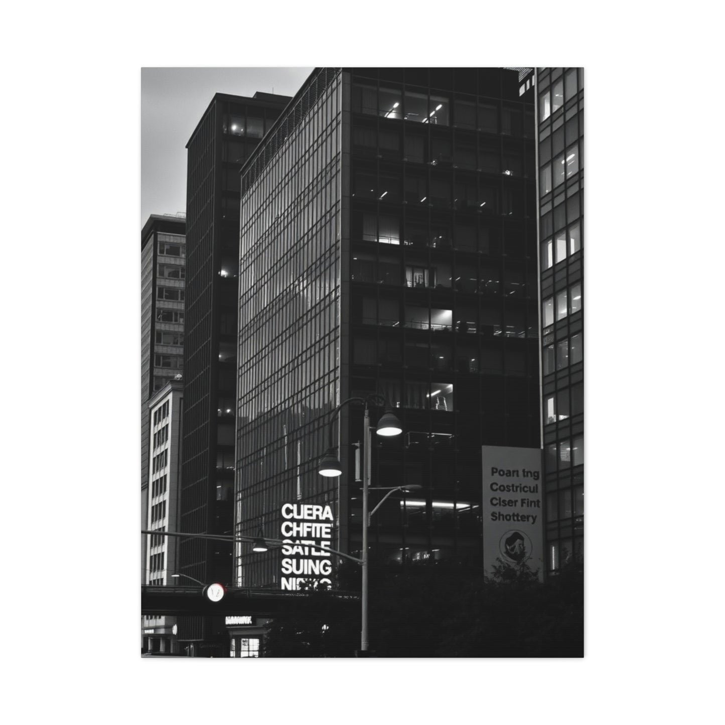 Elite Black & White Cityscapes Art Vision Wall Art & Canvas Print