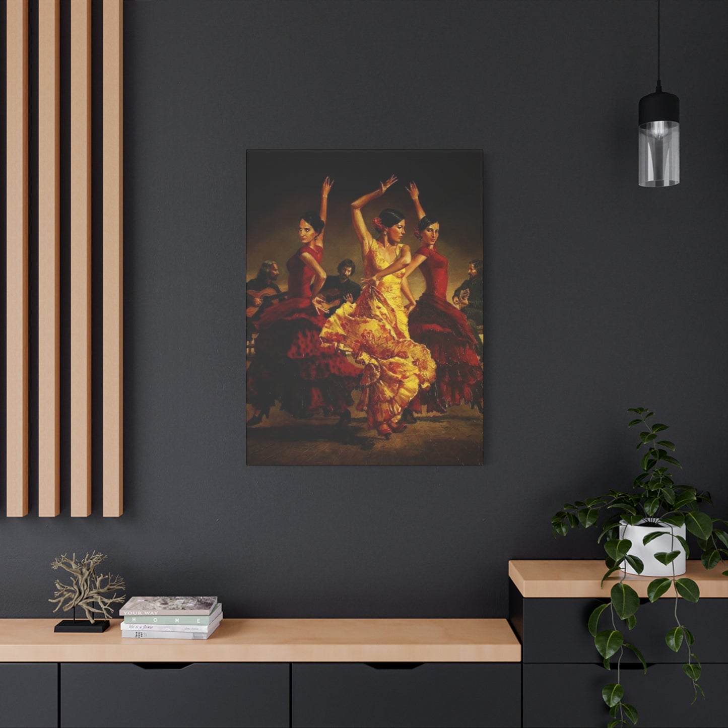 Spain Traditional Dancer Group Wall Art & Canvas Prints