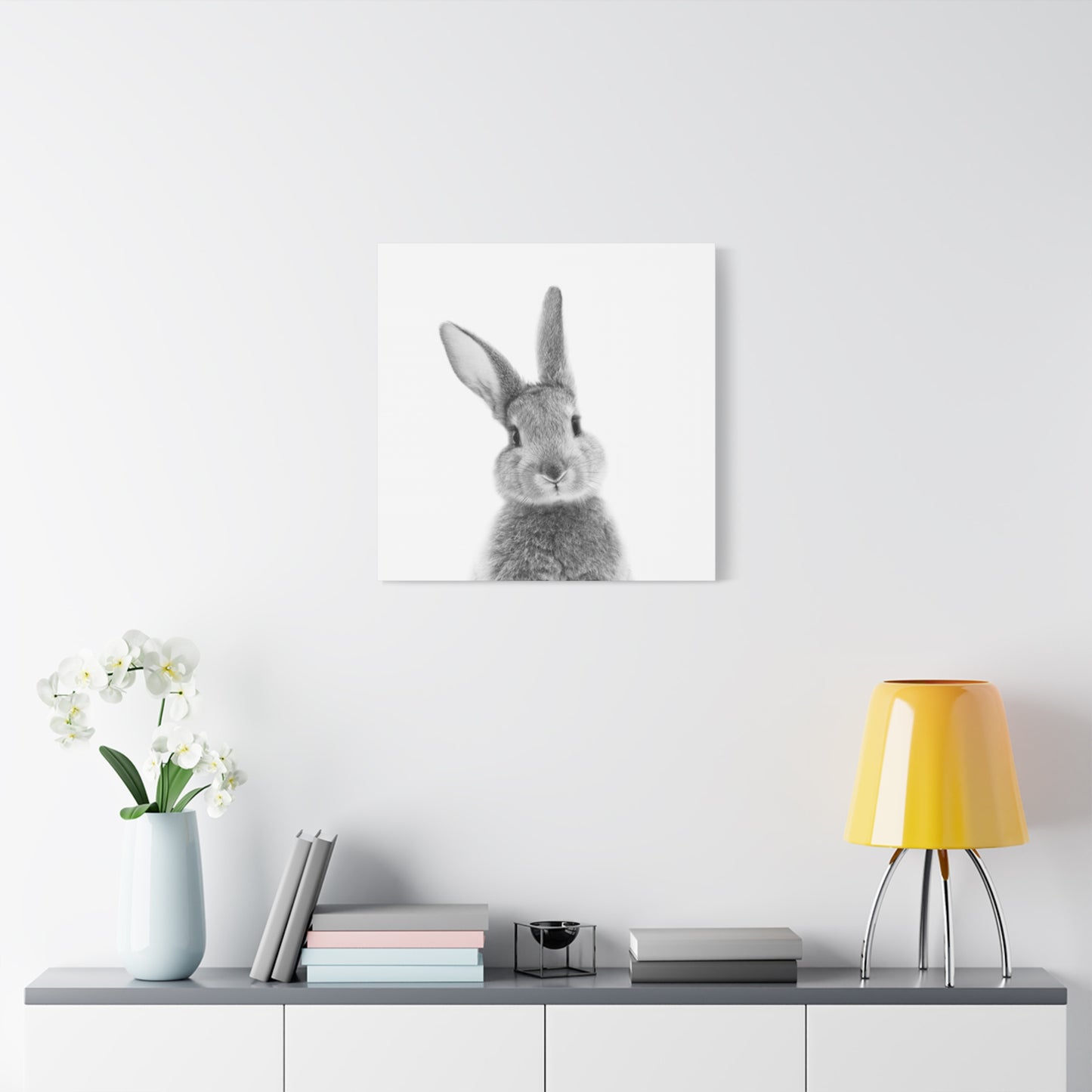 Black And White Rabbit Wall Art & Canvas Prints