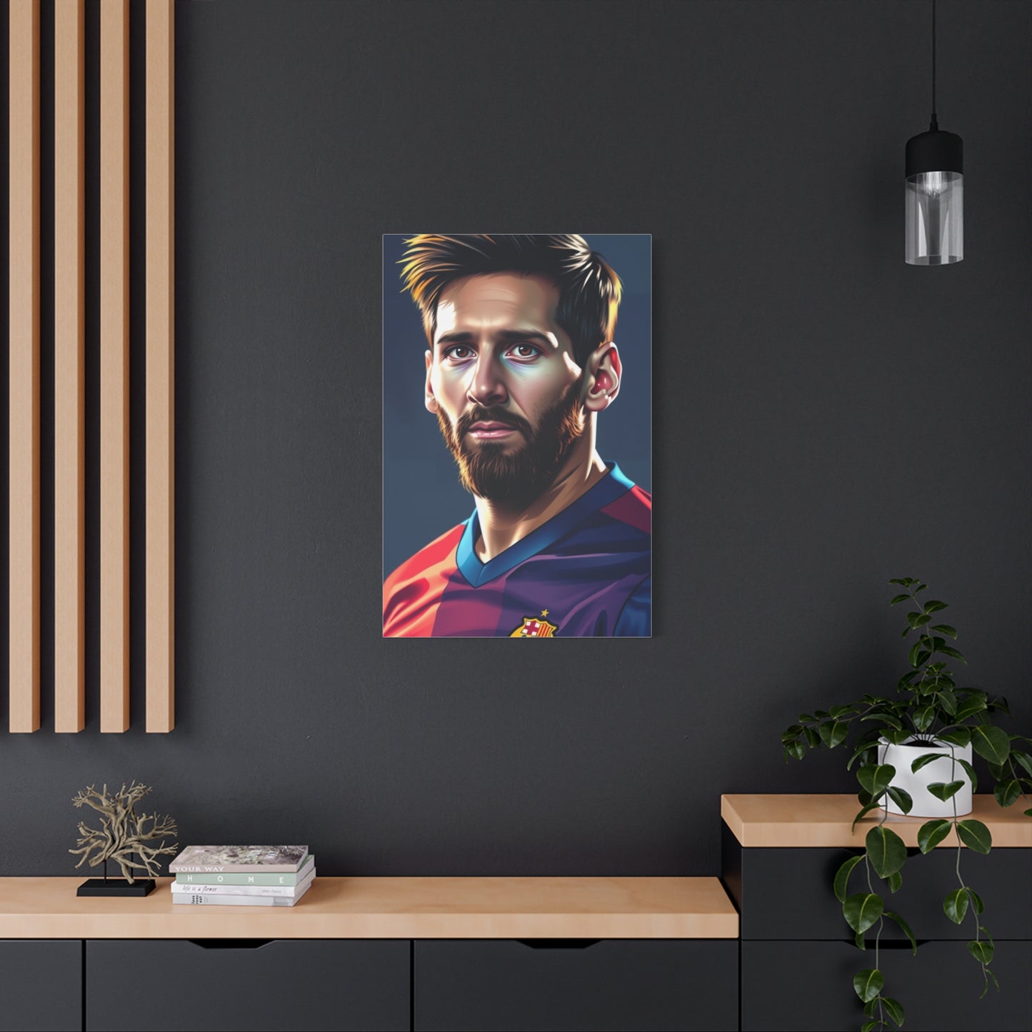 The Messi Opus: Illustrated Canvas Wall Art & Canvas Print