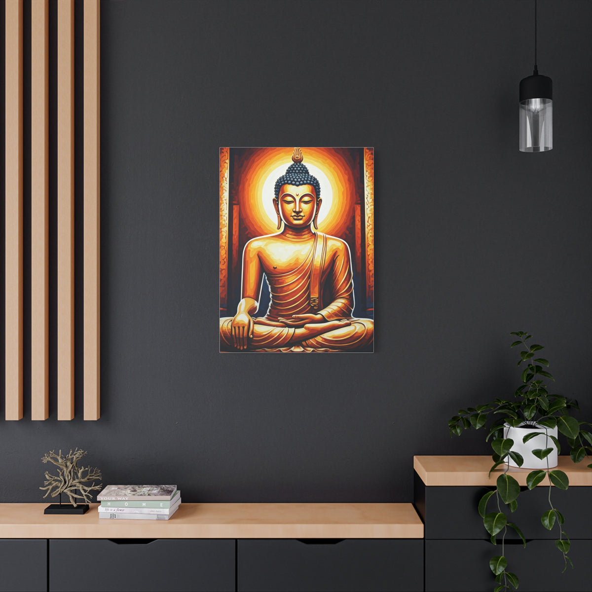 Golden Serenity Buddha Wall Art & Canvas Prints