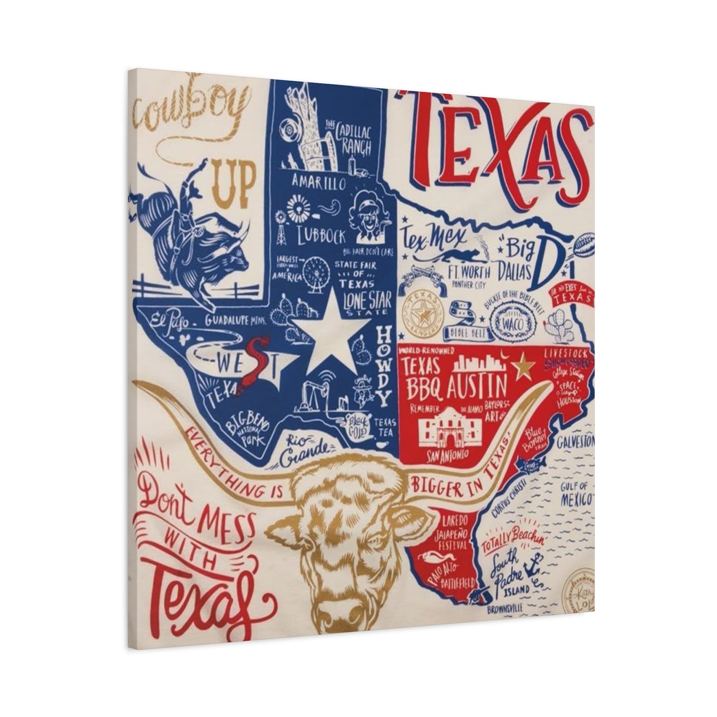 Texas Poster Wall Art & Canvas Prints