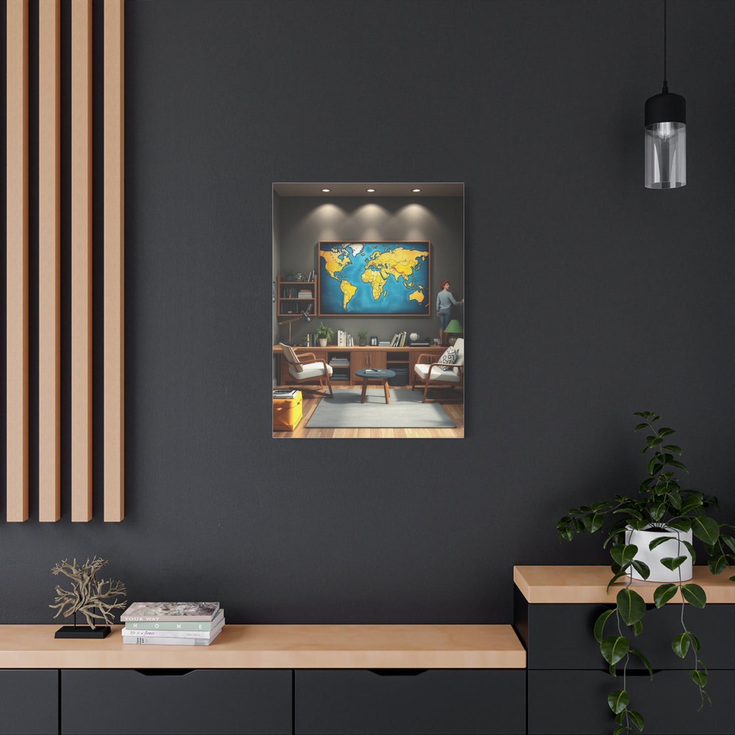 College Room Decor Art Luxury Canvas Wall Art & Canvas Print