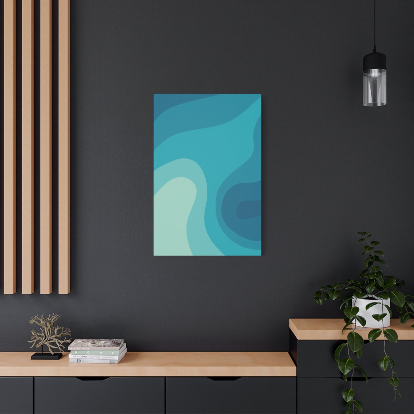 Cool Blue Waves Wall Art & Canvas Prints