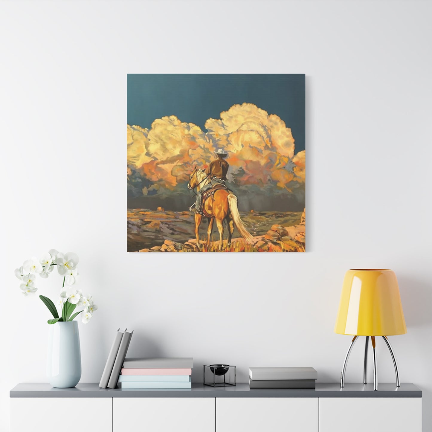Cowboy In Southwest Wall Art & Canvas Prints