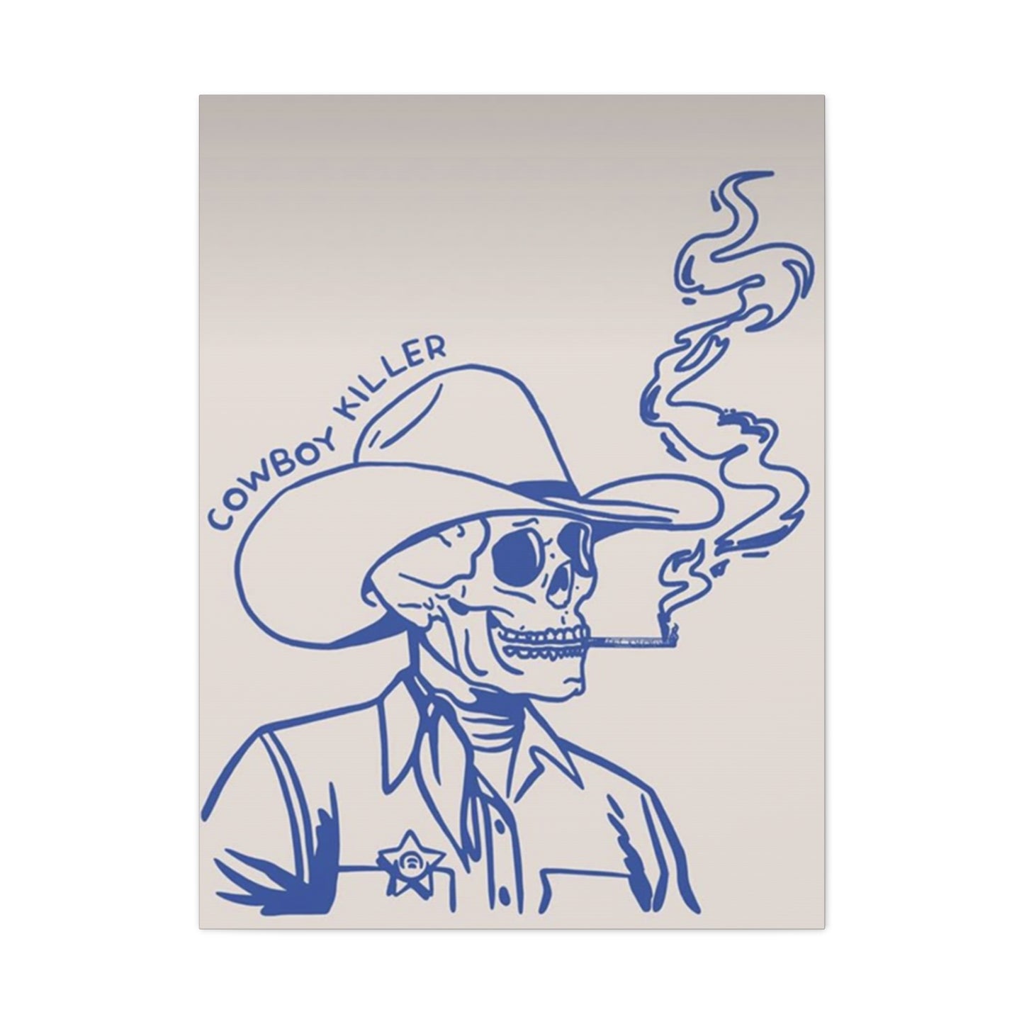 Cowboy Killer Sketch Wall Art & Canvas Prints