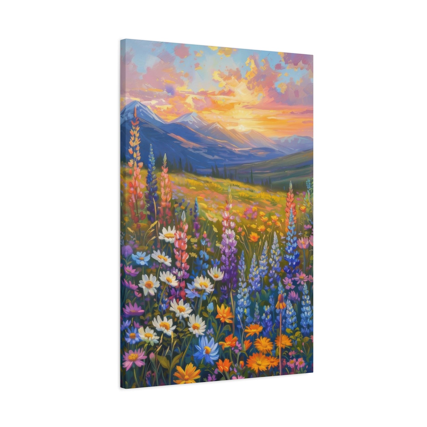 Colorful Flower Sunset Wall Art & Canvas Prints