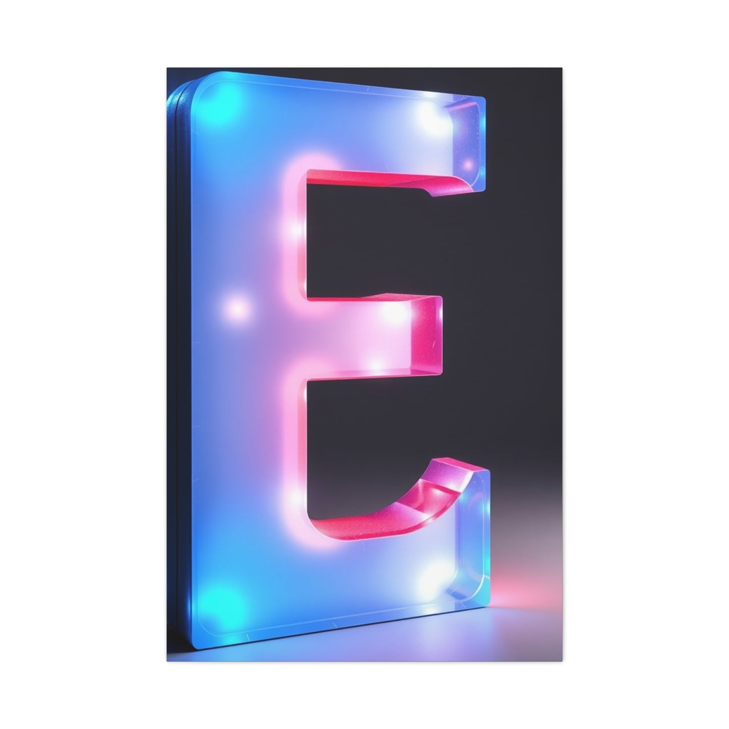 The Letter E - Art Luxury Canvas Wall Art & Canvas Print