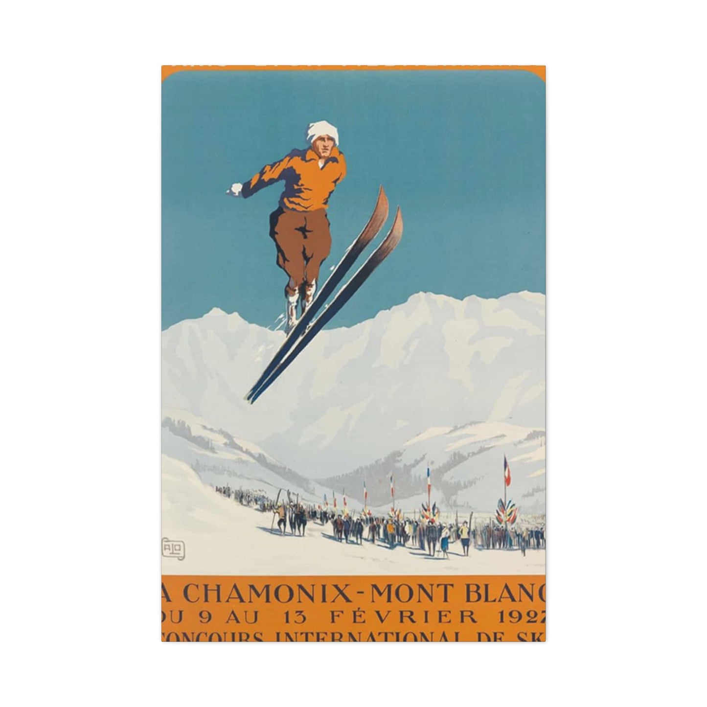 Skiing Competition Poster Wall Art & Canvas Prints