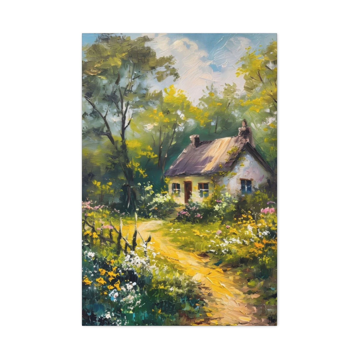 Greenery Cottage Countryside Wall Art & Canvas Prints