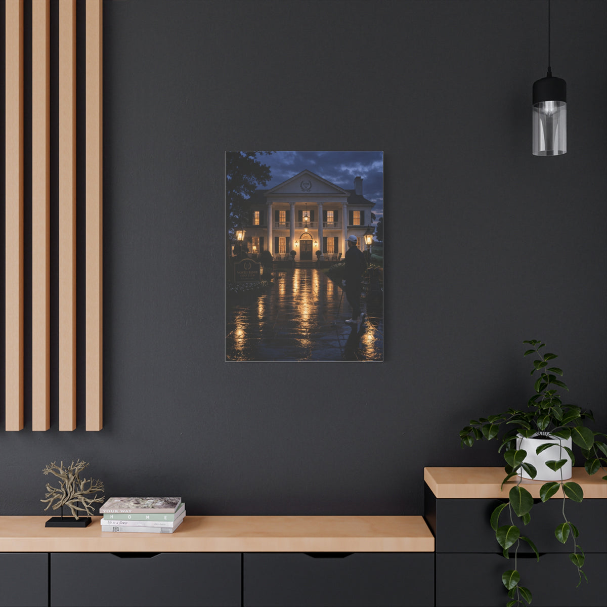 Grand Clubhouse Blue Hour Golf Wall Art & Canvas Print