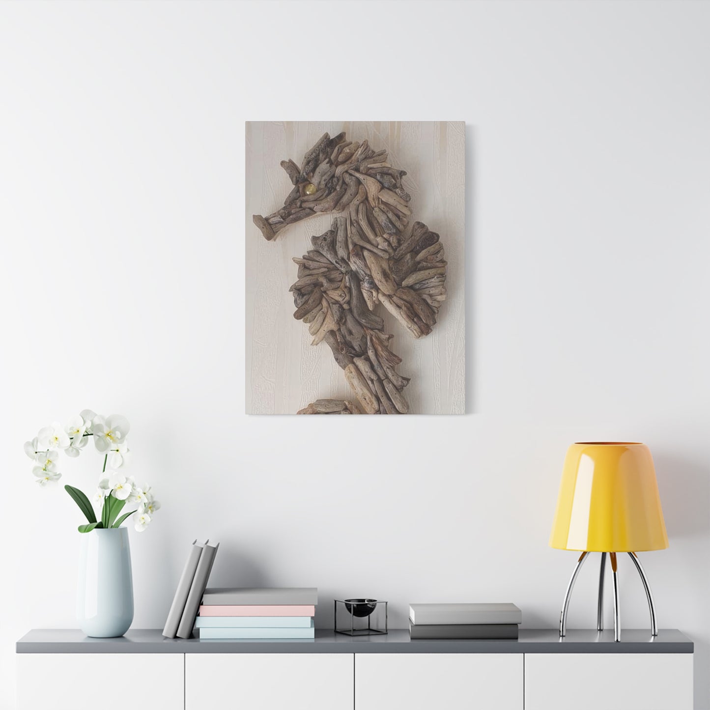 Driftwood Seahorse Wall Art & Canvas Prints