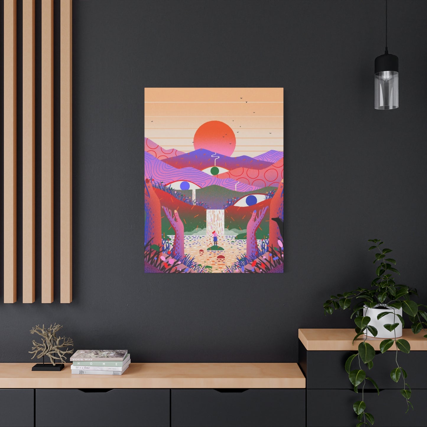 Three Eyes Colorful Wall Art & Canvas Prints
