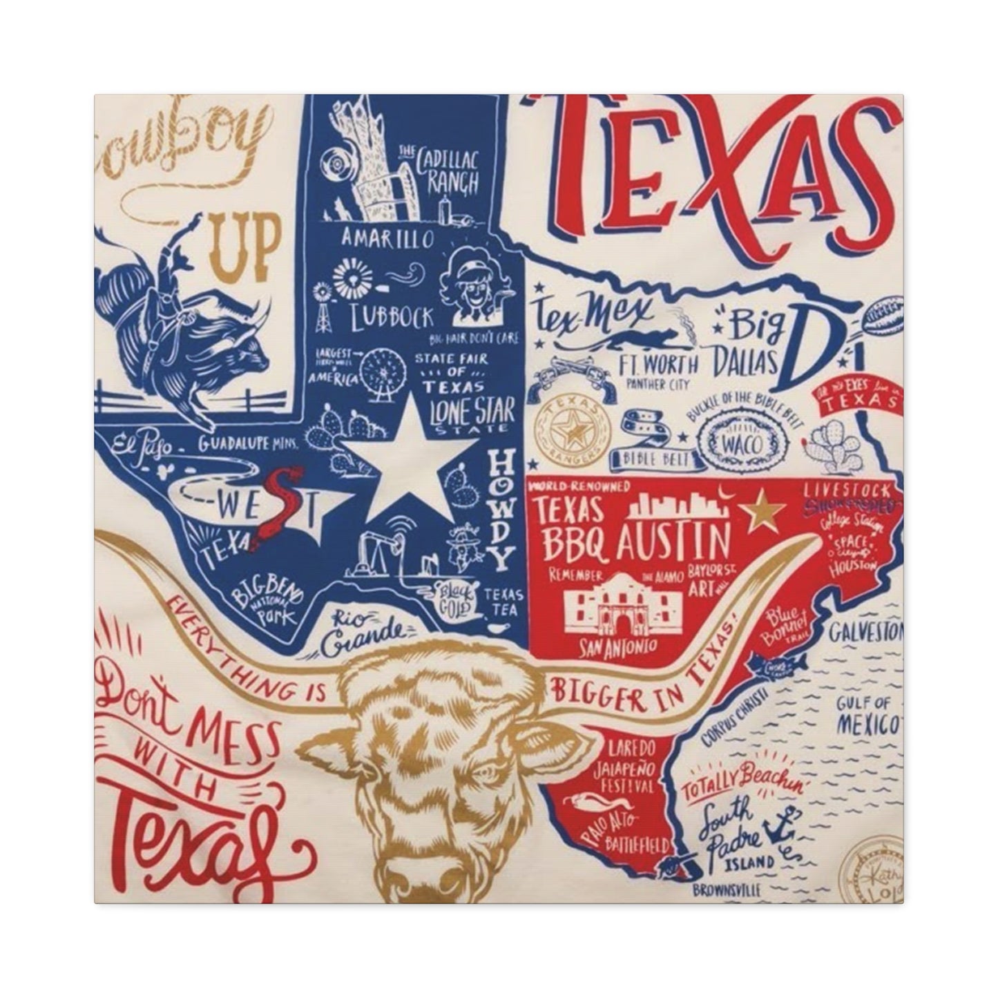 Texas Poster Wall Art & Canvas Prints