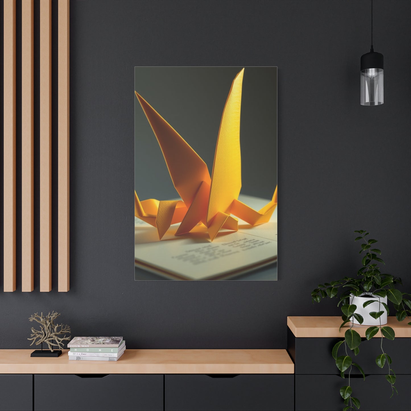 Origami Enchantment Canvas Wall Art & Canvas Print