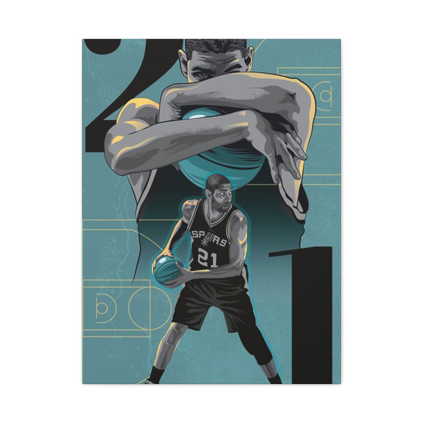 Tim Duncan Poster Wall Art & Canvas Prints