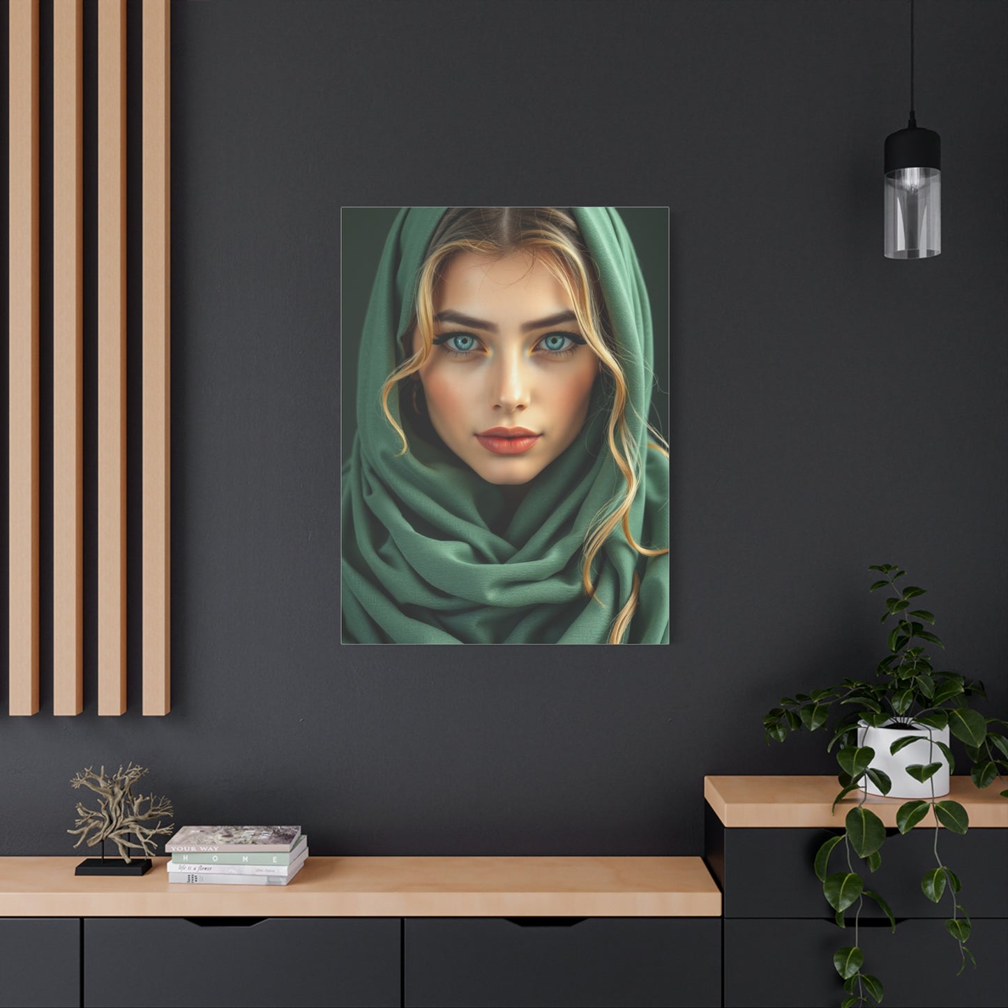 Vision Sage Green Art Art Wall Art & Canvas Print