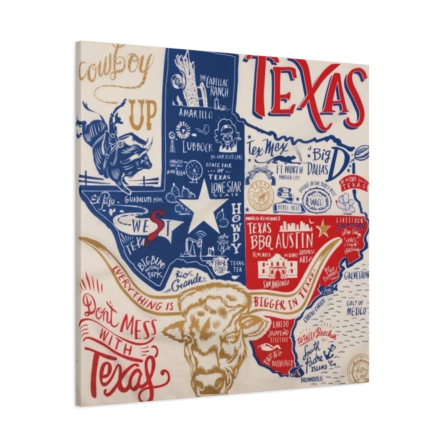 Texas Poster Wall Art & Canvas Prints
