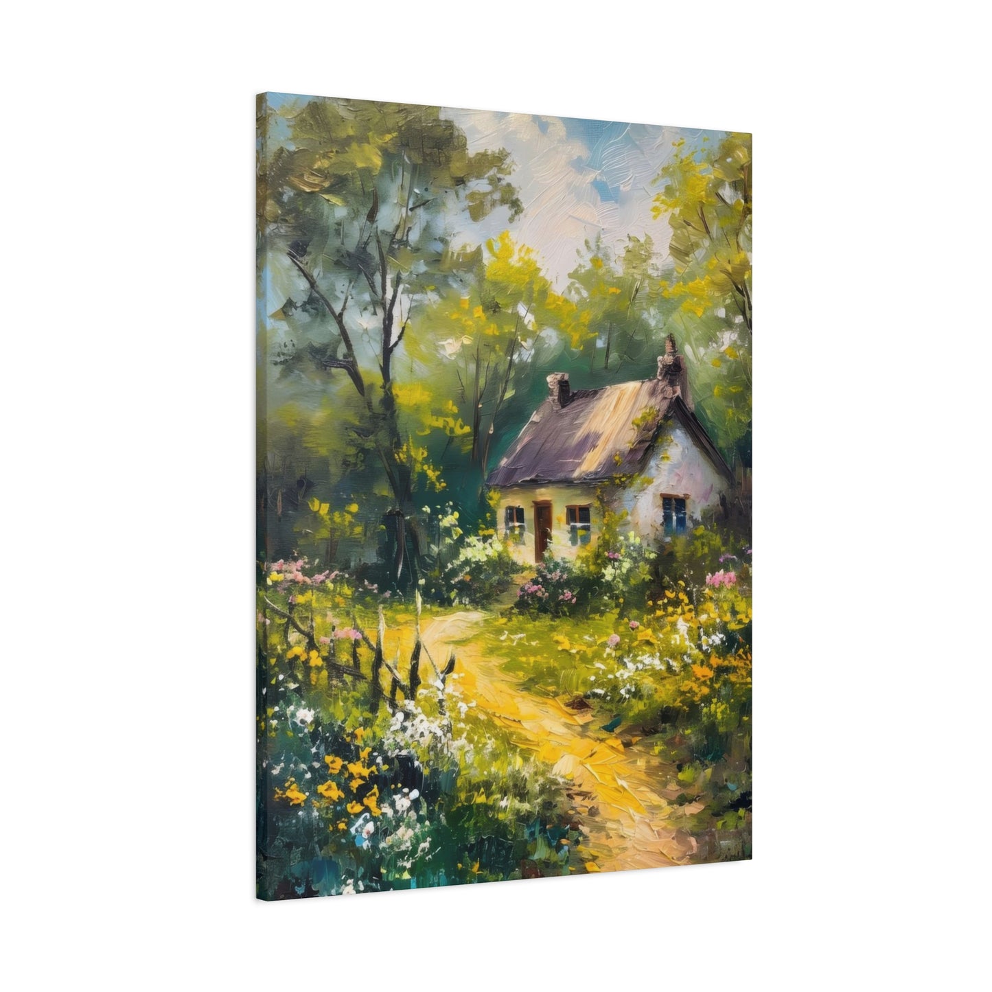 Greenery Cottage Countryside Wall Art & Canvas Prints