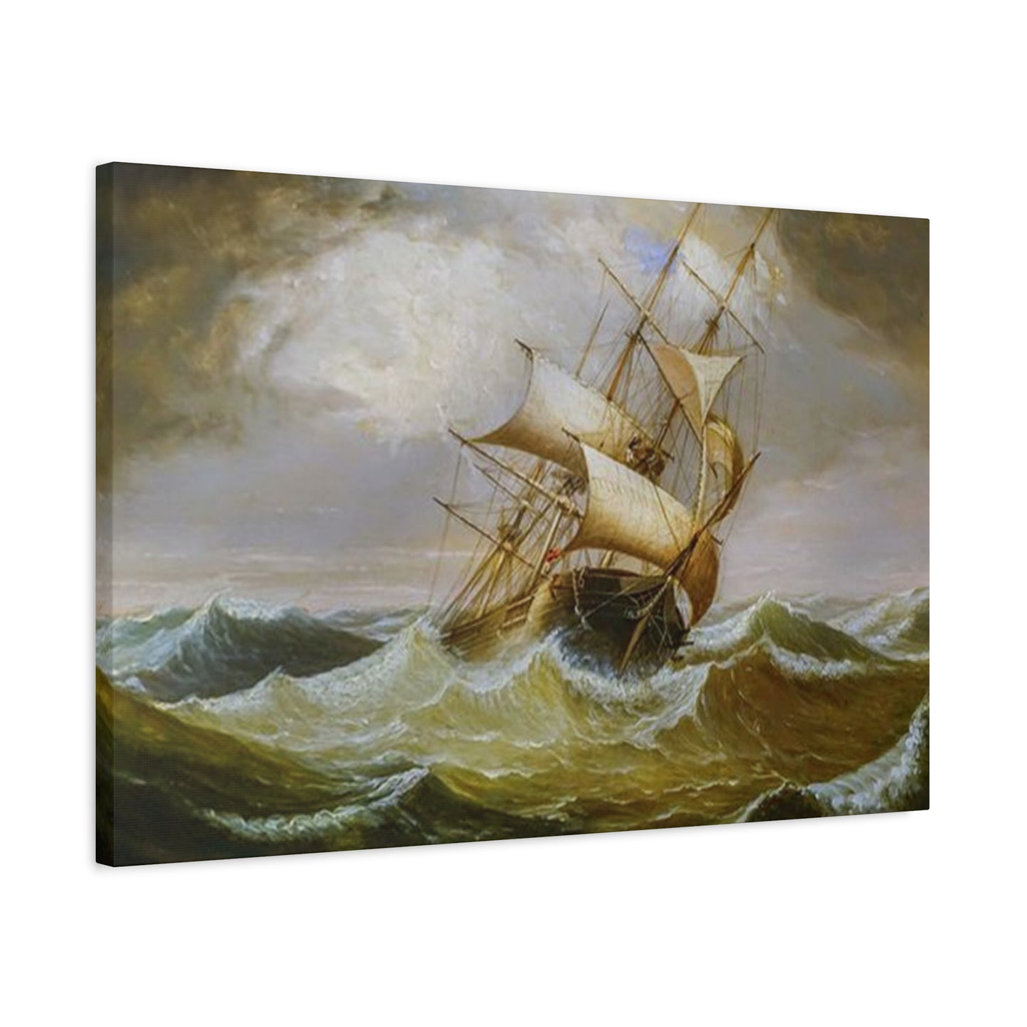 Derailing Ship In Ocean Wall Art & Canvas Prints