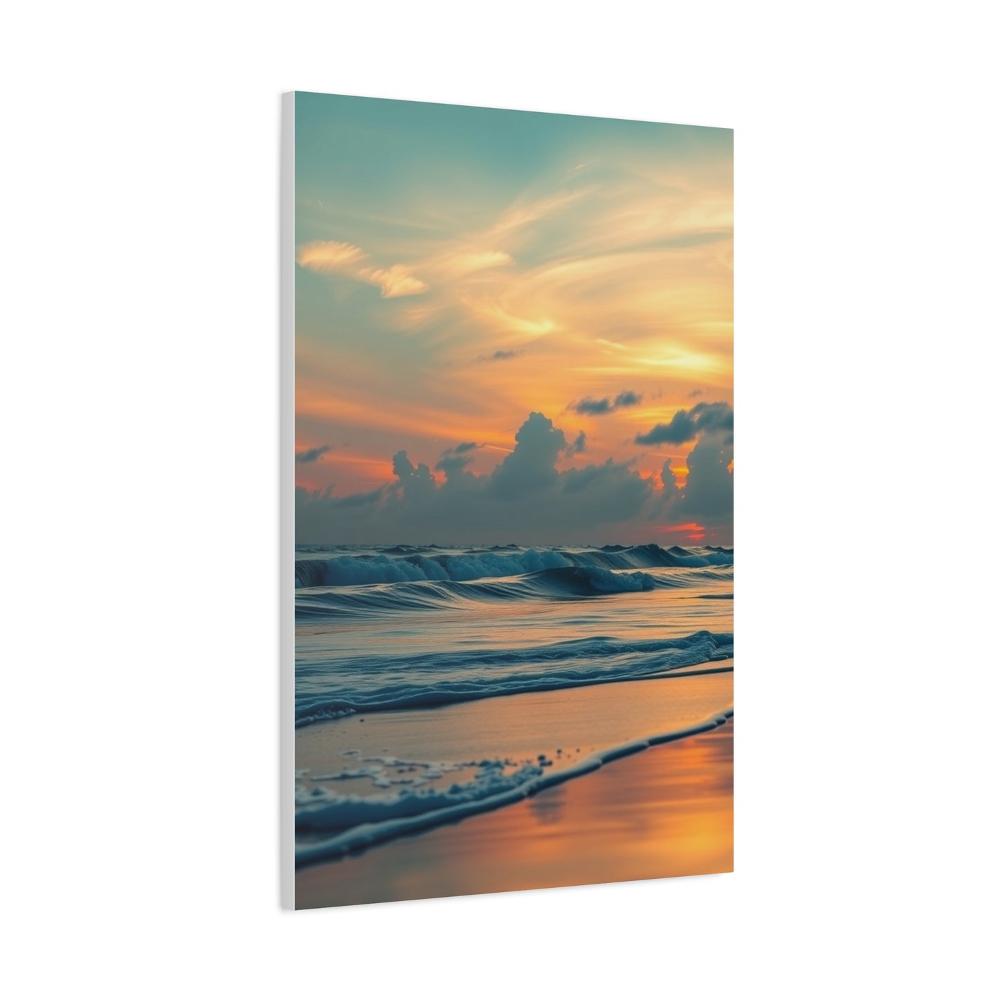 Elite Beach Sunrise and Sunset Art Vision Wall Art & Canvas Print