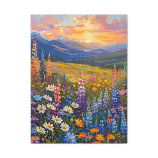 Colorful Flower Sunset Wall Art & Canvas Prints