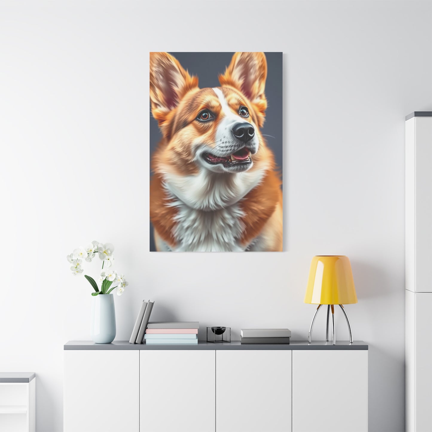 Corgi Dog Art Refined Canvas Wall Art & Canvas Print
